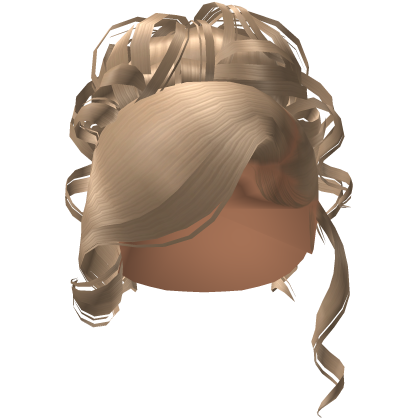 Side Swept Curly Updo [Blonde]