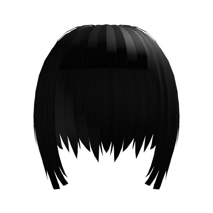 Emo niche choppy short black hair