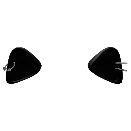 cat ears with piercing Roblox item
