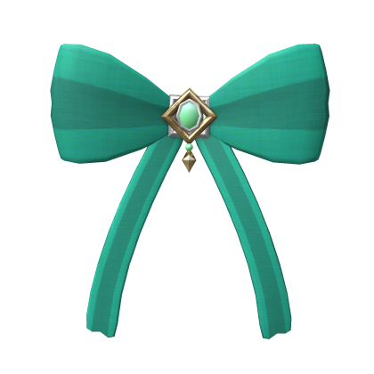 Relatively Large Back Bow (TURQUOISE) Roblox item
