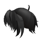 Black Messy Anime Ponytail