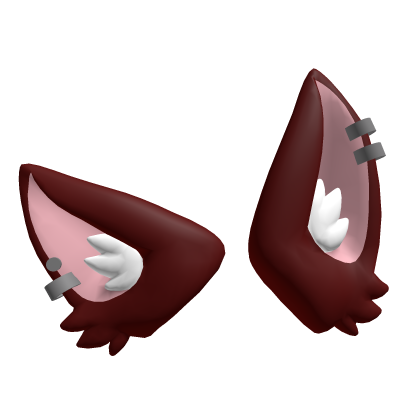 Pierced Drooly Giant Fluffy Red Ears