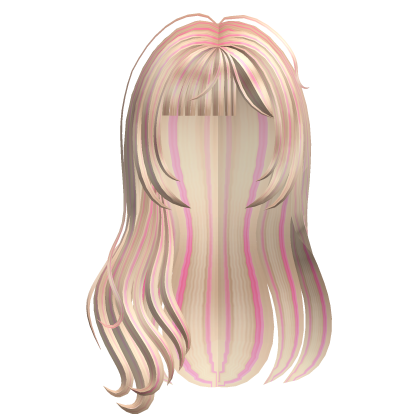 Blonde n Pink Kawaii Wavy Hair