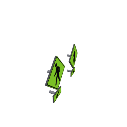 Crosswalk Sign Pack (With Arrow Directions) *FREE*
