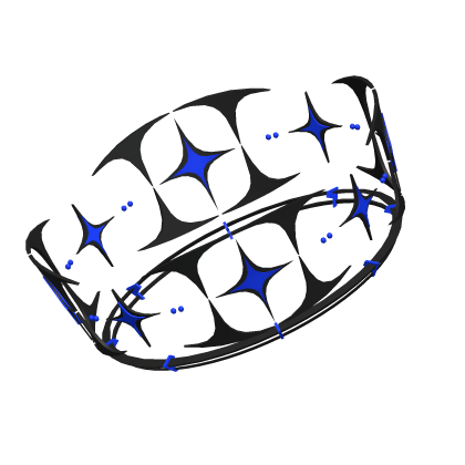 Blue Tilted Floating Crown Roblox item