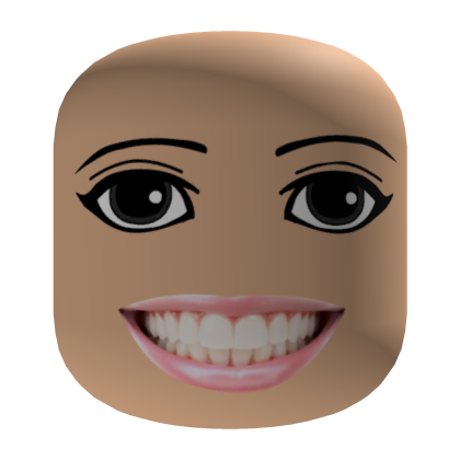 Scary weirdcore smiling woman face Roblox item