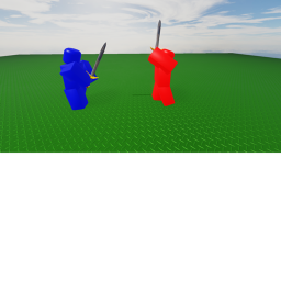 red vs blue team war