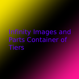 Infinity Images and Parts Container of Tiers