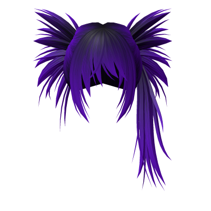 Y2K Spikey Alt Scene Hair Purple