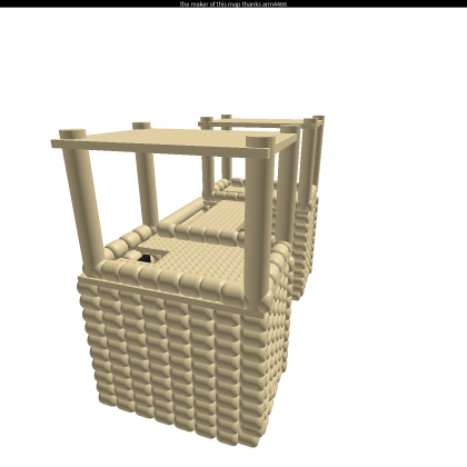 sand bag tower and wall