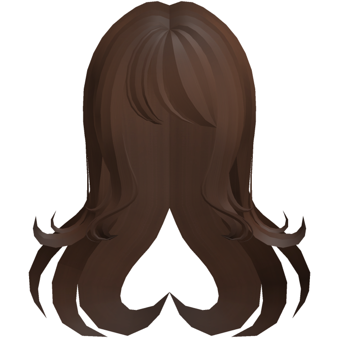 adorable dolly heart flowy long hair brown