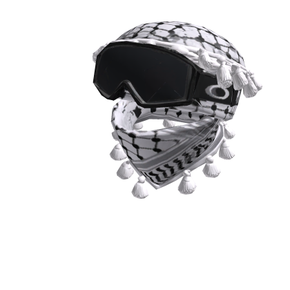 White Keffiyeh Scarf 