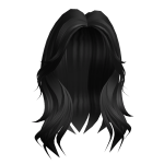 Y2K Layered Wolfcut (Black)