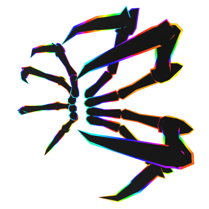 Cartoony Rainbow Void Spider Legs - Roblox