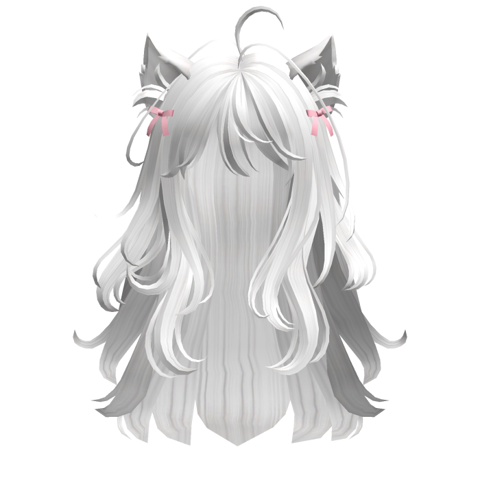 Cute Cat Ears Hairstyle(White)