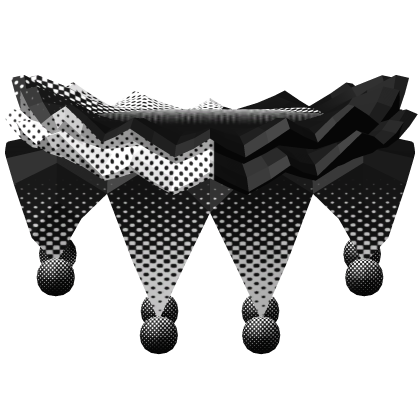 Black n White Jester Collar