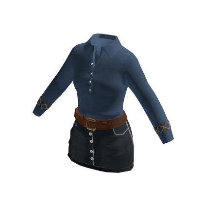 Jean skirt roblox cheap