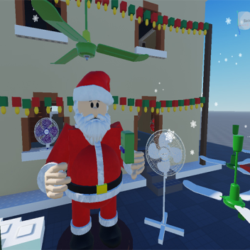 Pueblo de Navidad Niños Más Ventiladores