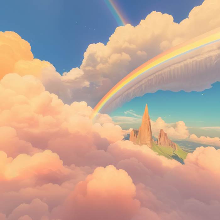 Pastel Rainbow Cloud Sky preview 1