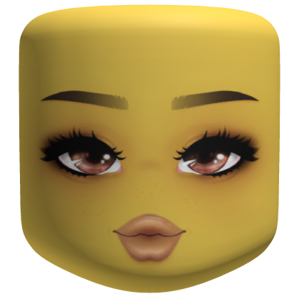 Brown MakeUp Girl Face Roblox item