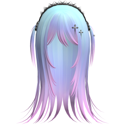 Vampire Goth Wispy Long Hair Cotton Roblox item