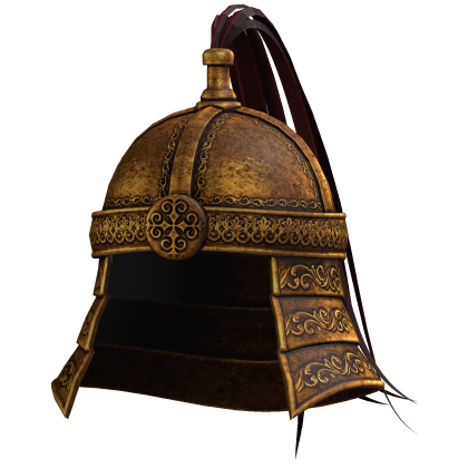 Gold Mongolian Armor Helmet