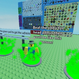 Beat the obby for head admin