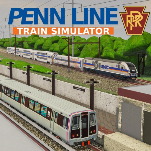 Penn Line Train Simulator official Roblox game thumbnail
