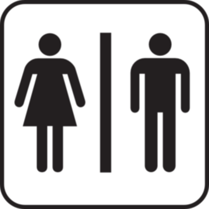 bathroom sign Roblox decal