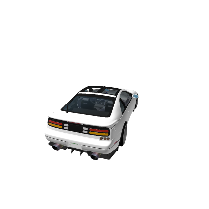 white sports car