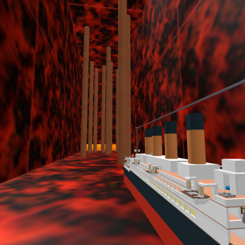TITANIC IN LAVA! IT GETS VAPORIZED!