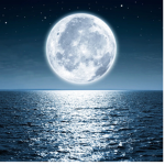 Aesthetic glossy moonlight
