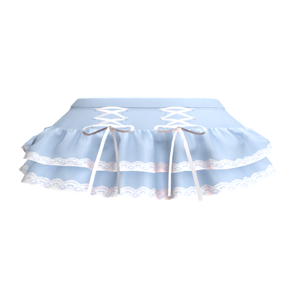 Chibi Ruffled Lace Skirt Blue