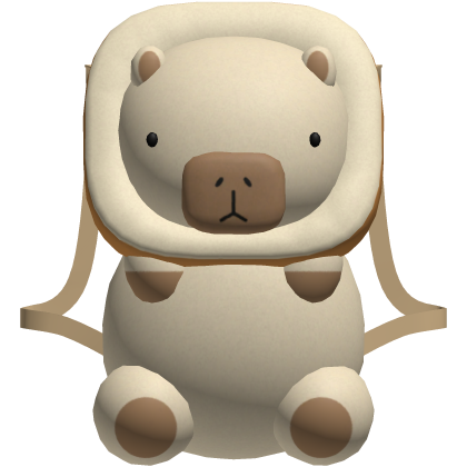 Cute Capybara Plush Toast Backpack [1.0]