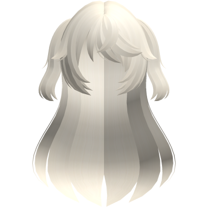 fischl long fluffy hair w ponytails blonde Roblox item