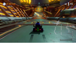 racing in suburban