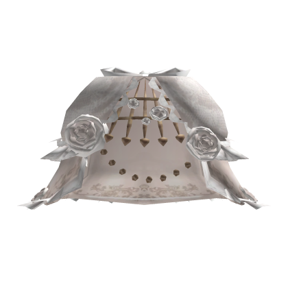 Rosy Rococo Gold Cage Skirt Bustle White Roblox item
