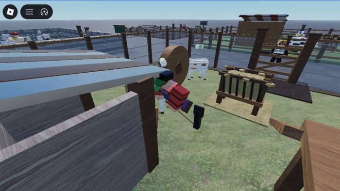 Animated Goat Farm Pen - Working Goat NPC preview 4