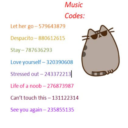 Music Code Poster Roblox decal