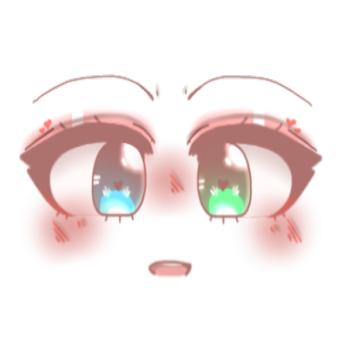Anime Face | livin' the sweet life Roblox decal