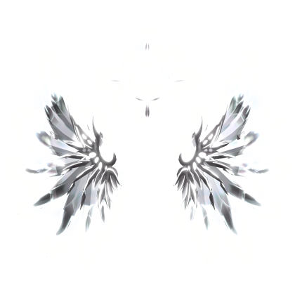 [GLOWING] White Saint Heaven Angel Wings Halo Aura