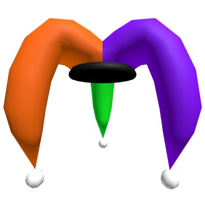 Halloween Jester Hat (Green Purple Orange)