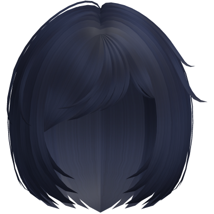 ♱ cute gothic short messy bob in blue