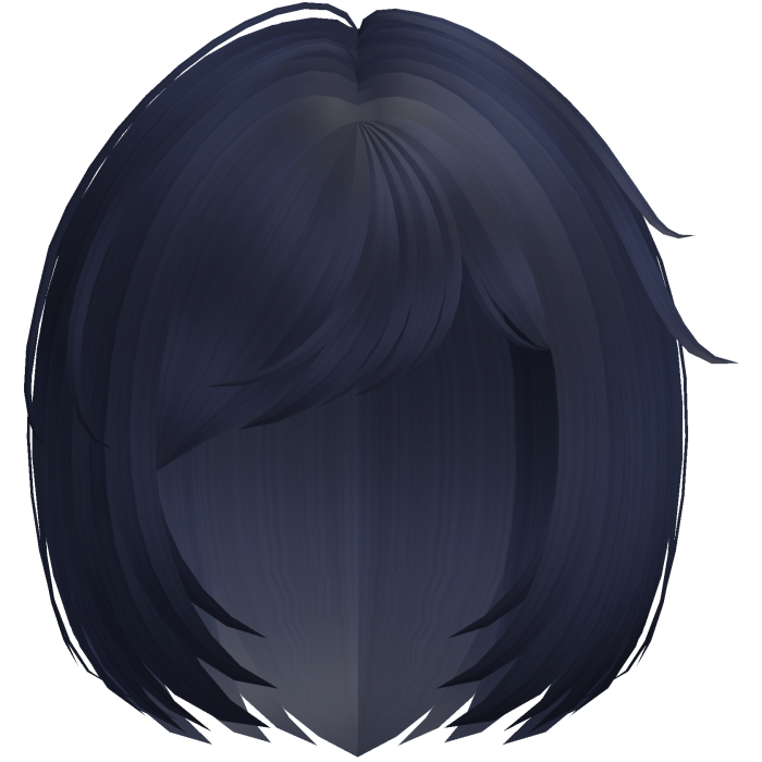 ♱ cute gothic short messy bob in blue