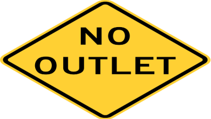 No Outlet Sign Roblox decal