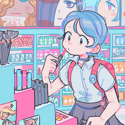 Kawaii | Pastel | Blue | Store | Aesthetic Roblox decal