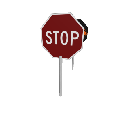 Stop and slow signs