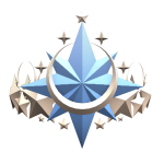 Blue & Gold Starstruck Baron Crown