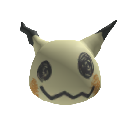 Mimikyu Cute Smile Face Mask - Halloween Spooky  Roblox item