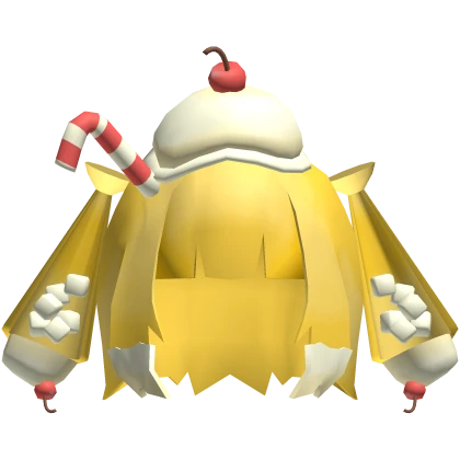𝄞 harajuku decora low poly melon soda hair yellow | Roblox Item